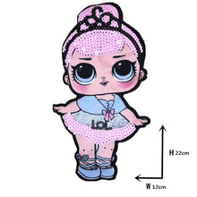 Load image into Gallery viewer, Cartoon patches Women Fashion LoL doll Girls Lovely  Fashion boy doll embroidery patch DIY Garment Decoration Sequins Cloth