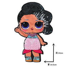 Load image into Gallery viewer, Cartoon patches Women Fashion LoL doll Girls Lovely  Fashion boy doll embroidery patch DIY Garment Decoration Sequins Cloth