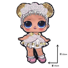 Load image into Gallery viewer, Cartoon patches Women Fashion LoL doll Girls Lovely  Fashion boy doll embroidery patch DIY Garment Decoration Sequins Cloth