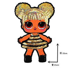 Load image into Gallery viewer, Cartoon patches Women Fashion LoL doll Girls Lovely  Fashion boy doll embroidery patch DIY Garment Decoration Sequins Cloth