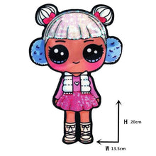 Load image into Gallery viewer, Cartoon patches Women Fashion LoL doll Girls Lovely  Fashion boy doll embroidery patch DIY Garment Decoration Sequins Cloth