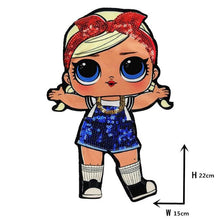 Load image into Gallery viewer, Cartoon patches Women Fashion LoL doll Girls Lovely  Fashion boy doll embroidery patch DIY Garment Decoration Sequins Cloth