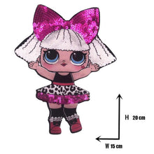 Load image into Gallery viewer, Cartoon patches Women Fashion LoL doll Girls Lovely  Fashion boy doll embroidery patch DIY Garment Decoration Sequins Cloth