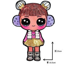 Load image into Gallery viewer, Cartoon patches Women Fashion LoL doll Girls Lovely  Fashion boy doll embroidery patch DIY Garment Decoration Sequins Cloth