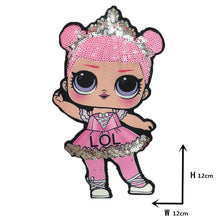 Load image into Gallery viewer, Cartoon patches Women Fashion LoL doll Girls Lovely  Fashion boy doll embroidery patch DIY Garment Decoration Sequins Cloth