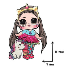 Load image into Gallery viewer, Cartoon patches Women Fashion LoL doll Girls Lovely  Fashion boy doll embroidery patch DIY Garment Decoration Sequins Cloth