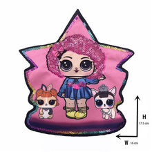 Load image into Gallery viewer, Cartoon patches Women Fashion LoL doll Girls Lovely  Fashion boy doll embroidery patch DIY Garment Decoration Sequins Cloth