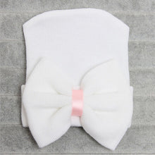 Load image into Gallery viewer, Emmababy Newborn Baby Girls Striped Headband Headwear Toddler Soft Beanie Hat with Bow