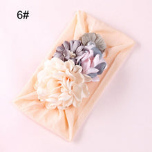 Load image into Gallery viewer, BalleenShiny Flower Princess Headband Baby Girls Super Soft Cute Pearl Turban Headwear Child Kids Fashion Hair Accessories Gift
