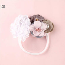 Load image into Gallery viewer, BalleenShiny Flower Princess Headband Baby Girls Super Soft Cute Pearl Turban Headwear Child Kids Fashion Hair Accessories Gift