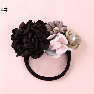 BalleenShiny Flower Princess Headband Baby Girls Super Soft Cute Pearl Turban Headwear Child Kids Fashion Hair Accessories Gift