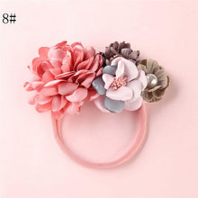 Load image into Gallery viewer, BalleenShiny Flower Princess Headband Baby Girls Super Soft Cute Pearl Turban Headwear Child Kids Fashion Hair Accessories Gift