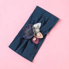 Load image into Gallery viewer, BalleenShiny Flower Princess Headband Baby Girls Super Soft Cute Pearl Turban Headwear Child Kids Fashion Hair Accessories Gift