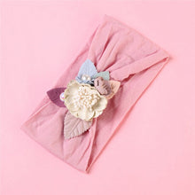 Load image into Gallery viewer, BalleenShiny Flower Princess Headband Baby Girls Super Soft Cute Pearl Turban Headwear Child Kids Fashion Hair Accessories Gift