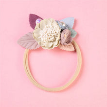 Load image into Gallery viewer, BalleenShiny Flower Princess Headband Baby Girls Super Soft Cute Pearl Turban Headwear Child Kids Fashion Hair Accessories Gift