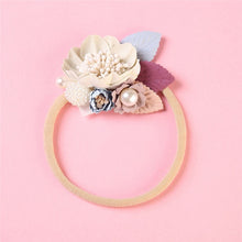 Load image into Gallery viewer, BalleenShiny Flower Princess Headband Baby Girls Super Soft Cute Pearl Turban Headwear Child Kids Fashion Hair Accessories Gift
