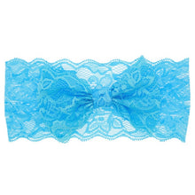 Load image into Gallery viewer, Withe Lace Crystal Bow Flower Baby Headbands for girl Elastic Baby Accessories Kids headwear Newborn hairbands photography prop