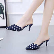 Load image into Gallery viewer, Women Fashion Comfortable Slip on High Heel Shoes Lady Casual Flock Summer Slip on High Heel Pumps Vrouwen Hoge Hakken E871