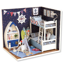 Load image into Gallery viewer, Doll House Furniture Diy Miniature 3D Wooden Miniaturas Dollhouse Toys for Children Birthday Gifts Casa Kitten Diary H013