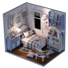 Load image into Gallery viewer, Doll House Furniture Diy Miniature 3D Wooden Miniaturas Dollhouse Toys for Children Birthday Gifts Casa Kitten Diary H013