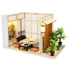 Load image into Gallery viewer, Doll House Furniture Diy Miniature 3D Wooden Miniaturas Dollhouse Toys for Children Birthday Gifts Casa Kitten Diary H013