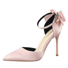 Load image into Gallery viewer, [stamped.io]2019 Bow Women Shoes Pointed Toe Pumps Dress Shoes High Heels Boat Shoes Wedding Shoes tenis feminino Side with Plus size 34-43