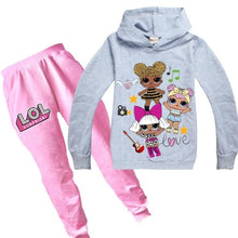 Load image into Gallery viewer, Girls Lol Doll Clothing Autumn Winter Cotton Coat+pants Outfits Sets Kids Birthday Suit Long Sleeve Hoodies Clothes