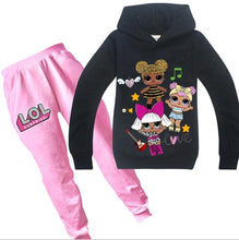 Load image into Gallery viewer, Girls Lol Doll Clothing Autumn Winter Cotton Coat+pants Outfits Sets Kids Birthday Suit Long Sleeve Hoodies Clothes