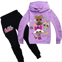 Load image into Gallery viewer, Girls Lol Doll Clothing Autumn Winter Cotton Coat+pants Outfits Sets Kids Birthday Suit Long Sleeve Hoodies Clothes