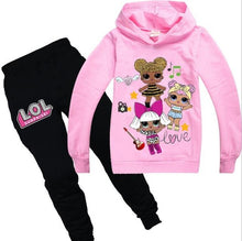 Load image into Gallery viewer, Girls Lol Doll Clothing Autumn Winter Cotton Coat+pants Outfits Sets Kids Birthday Suit Long Sleeve Hoodies Clothes