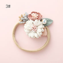 Load image into Gallery viewer, Warmom Baby Girls Fashion Cute Headband Hair Accessories Newborn Infant Princess Flowers Floral Hair Band Kids Elastic Headwrap