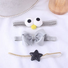 Load image into Gallery viewer, Warmom 3PCS Baby Girls Crown Flower Headband Headwear Set Infant Newborn Princess Elastic Bowknot Lace Hair Accessories Hairband
