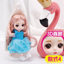 Load image into Gallery viewer, New 16 cm BJD Mini Doll 13 Movable Joint Girl Baby 3D Big Eyes Beautiful DIY Toy Doll With Clothes Dress Up 1/12 Fashion Doll