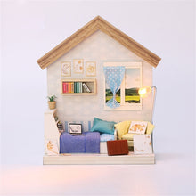 Load image into Gallery viewer, Doll House Furniture Diy Miniature 3D Wooden Miniaturas Dollhouse Toys for Children Birthday Gifts Casa Kitten Diary H013