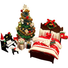Load image into Gallery viewer, Doll House Furniture Diy Miniature 3D Wooden Miniaturas Dollhouse Toys for Children Birthday Gifts Casa Kitten Diary H013