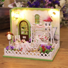 Load image into Gallery viewer, Doll House Furniture Diy Miniature 3D Wooden Miniaturas Dollhouse Toys for Children Birthday Gifts Casa Kitten Diary H013