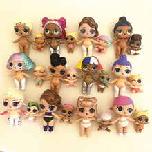 Load image into Gallery viewer, delete (4pcs) 2pcs Original LOL Surprise Dolls+2pcs Lil Sisters Combination Toys LOL Doll Family for Girls Playing Gift Random Send
