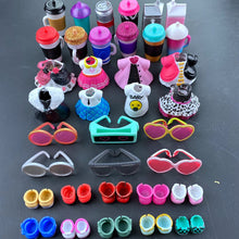 Load image into Gallery viewer, 4pc/Set Original Clothes Shoes Bottles Accessories Dress Suit for LOL 8 cm Big Sister Dolls Kid Gift Toy
