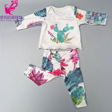 Load image into Gallery viewer, 43cm New Born Baby Doll Clothes Rompers for 17 Inch Baby Bona Doll Pants Hat for Toy Wear