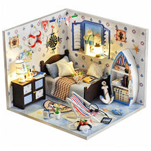 Load image into Gallery viewer, Doll House Furniture Diy Miniature 3D Wooden Miniaturas Dollhouse Toys for Children Birthday Gifts Casa Kitten Diary H013