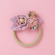 Load image into Gallery viewer, Warmom Baby Girls Fashion Cute Headband Hair Accessories Newborn Infant Princess Flowers Floral Hair Band Kids Elastic Headwrap