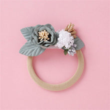 Load image into Gallery viewer, Warmom Baby Girls Fashion Cute Headband Hair Accessories Newborn Infant Princess Flowers Floral Hair Band Kids Elastic Headwrap