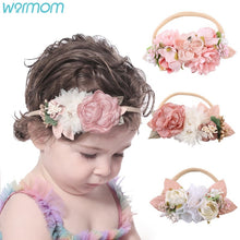 Load image into Gallery viewer, Warmom Baby Girls Lace Sequin Bowknot Headband Hair Accessories Newborn Infant Princess Elastic Bandeau Kids Cute Headwear Gifts