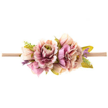 Load image into Gallery viewer, Warmom Baby Girls Fashion Cute Headband Hair Accessories Newborn Infant Princess Flowers Floral Hair Band Kids Elastic Headwrap