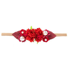 Load image into Gallery viewer, Warmom Baby Girls Fashion Cute Headband Hair Accessories Newborn Infant Princess Flowers Floral Hair Band Kids Elastic Headwrap