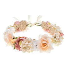 Load image into Gallery viewer, 11111 Simulation Flowers Wreath Women Hair Accessories Wedding Floral Headwear Adjustable Bohemian Floral Garland Festival Headband