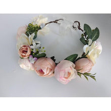 Load image into Gallery viewer, 11111 Simulation Flowers Wreath Women Hair Accessories Wedding Floral Headwear Adjustable Bohemian Floral Garland Festival Headband